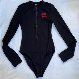 Long sleeve ribbed bodysuit